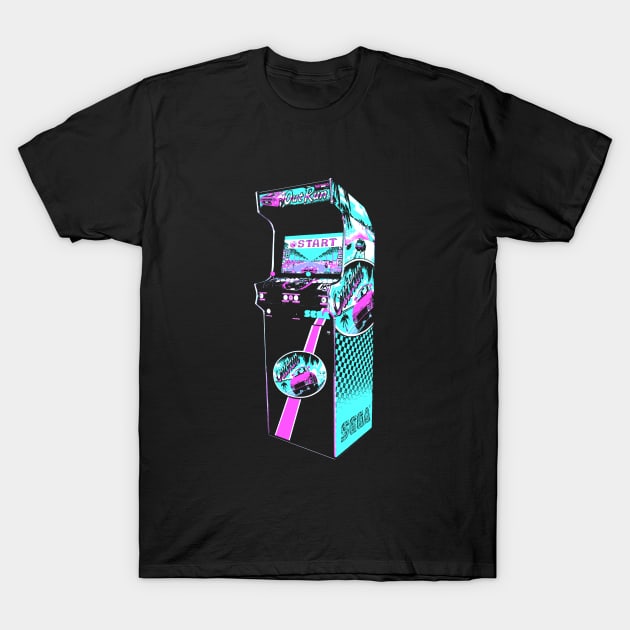 Out Run Retro Arcade Game T-Shirt by C3D3sign